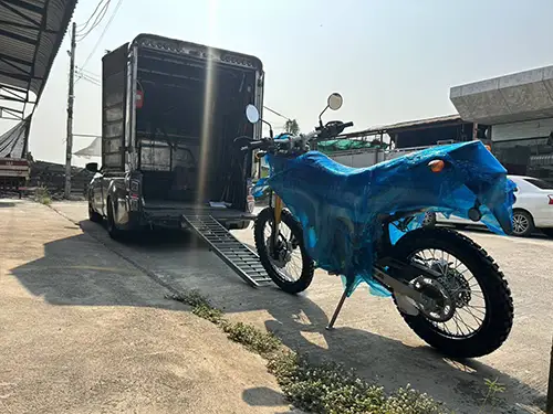ขนส่งรถมอเตอร์ไซค์ข้ามจังหวัด